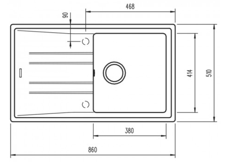  Кухонна мийка Teka STONE 50 B-TG 1B 1D 115330014