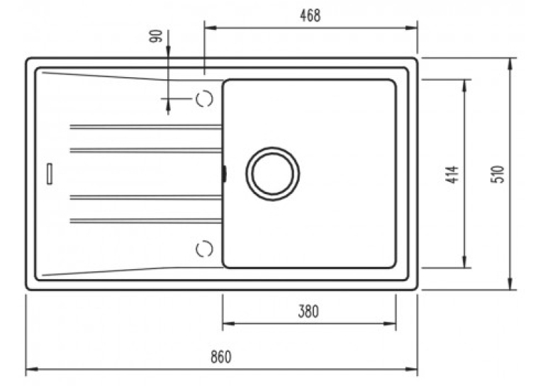  Кухонна мийка Teka STONE 50 B-TG 1B 1D 115330019