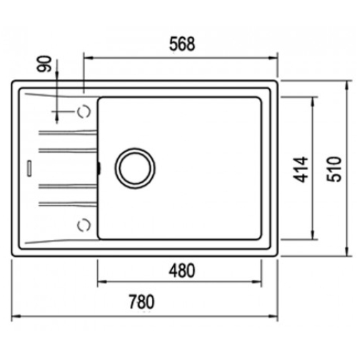 Кухонна мийка Teka STONE 60 S-TG 1B 1D 115330033