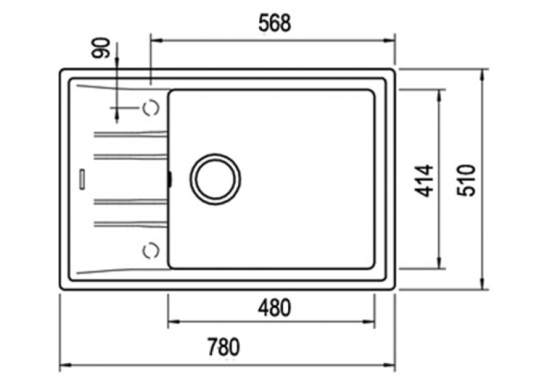  Кухонна мийка Teka STONE 60 S-TG 1B 1D 115330030