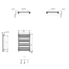 Рушникосушка Terma  Marlin One 780x530 WWMRN078053KS95E1P 