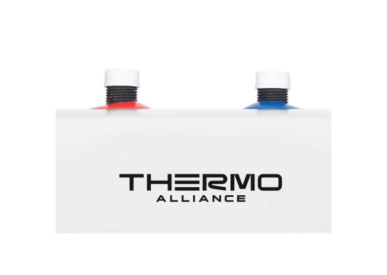  Водонагрівач плоский Thermo Alliance 10 л (SF10S15N) під мийкою