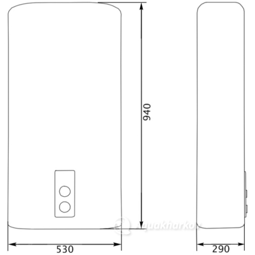 Водонагрівач плоский Thermo Alliance 80 л DT80V20G(PD)-D (DT80V20GPDD)
