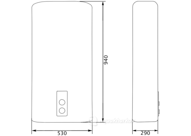  Водонагрівач плоский Thermo Alliance 80 л DT80V20G(PD) (DT80V20GPD)