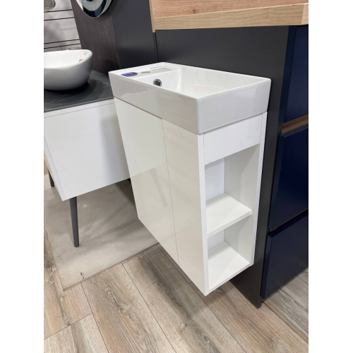Шкафчик для раковины Cersanit LARGA 50x22, белая S932-110-DSM+Раковина Cersanit LARGA 50х22см, мебельная белая EW K677-005, S932-110-DSM+K677-005