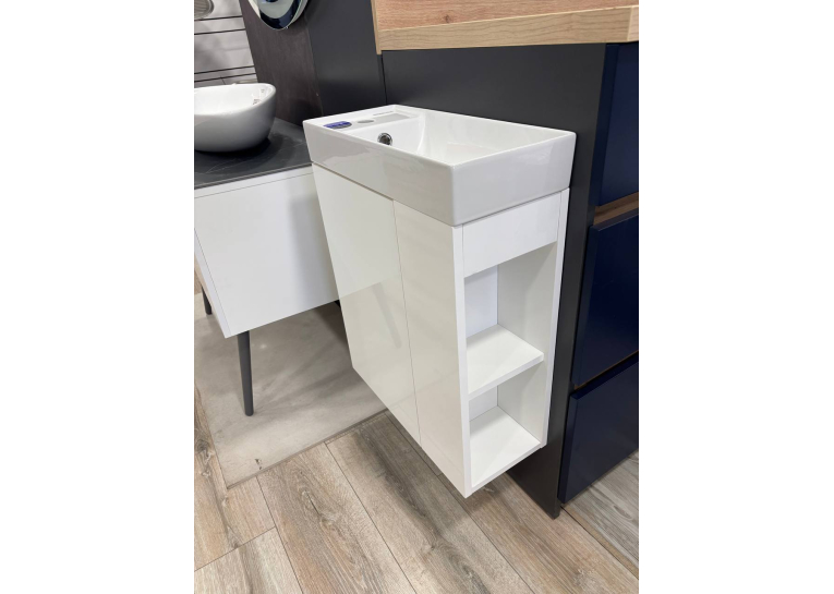 Шафка для раковини Cersanit LARGA 50x22, біла S932-110-DSM+Раковина Cersanit LARGA 50х22см, меблева біла EW K677-005, S932-110-DSM+K677-005