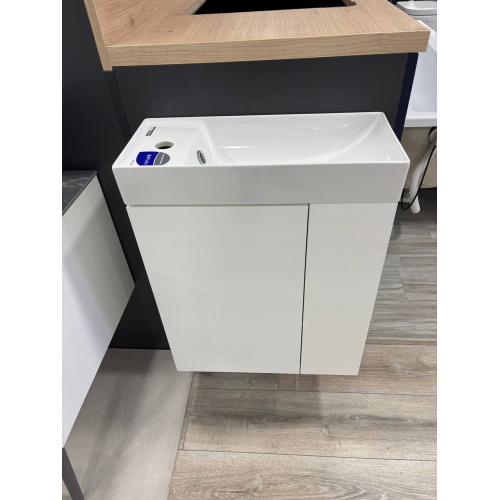 Шкафчик для раковины Cersanit LARGA 50x22, белая S932-110-DSM+Раковина Cersanit LARGA 50х22см, мебельная белая EW K677-005, S932-110-DSM+K677-005