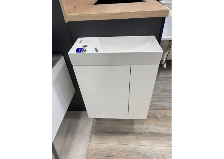 Шафка для раковини Cersanit LARGA 50x22, біла S932-110-DSM+Раковина Cersanit LARGA 50х22см, меблева біла EW K677-005, S932-110-DSM+K677-005