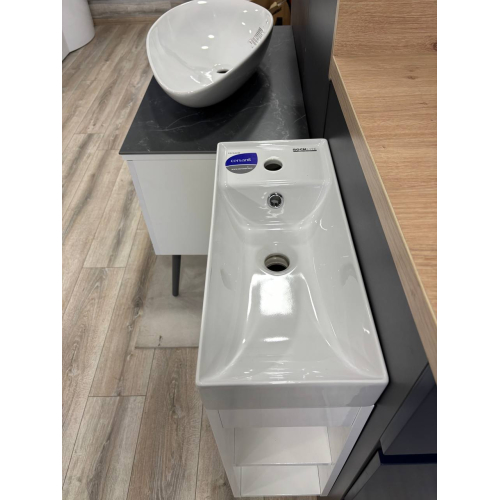 Шкафчик для раковины Cersanit LARGA 50x22, белая S932-110-DSM+Раковина Cersanit LARGA 50х22см, мебельная белая EW K677-005, S932-110-DSM+K677-005