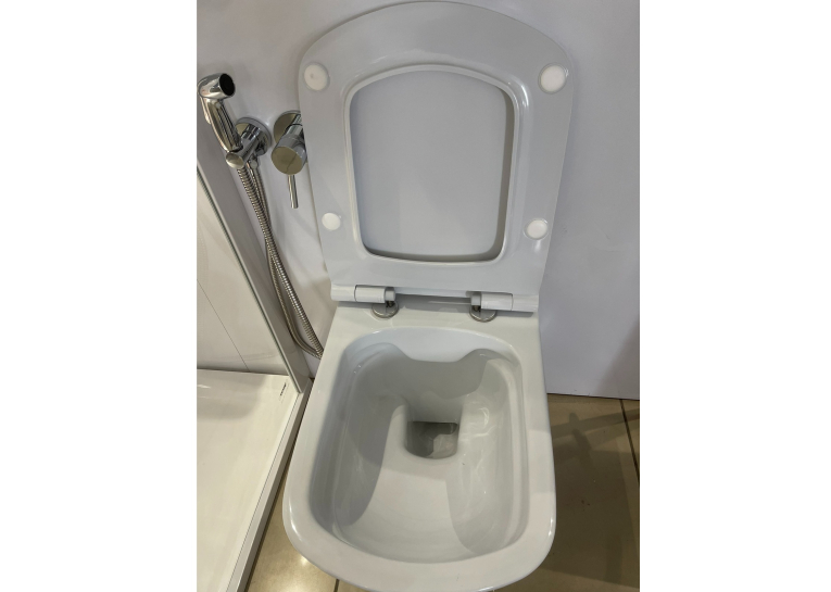 Підвісний унітаз Ravak WC Classic RimOff + Сидіння Сидіння для унітазу з кришкою WC Classic Slim RimOff, X01671+X01673