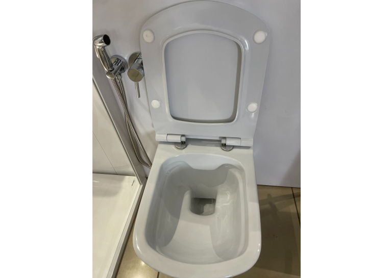Підвісний унітаз Ravak WC Classic RimOff + Сидіння Сидіння для унітазу з кришкою WC Classic Slim RimOff, X01671+X01673
