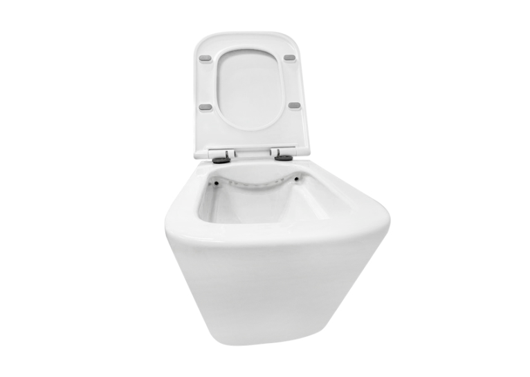 Сиденье для унитаза VENTA Flow из материала Duroplast, антибактериальное, Soft Close 112459