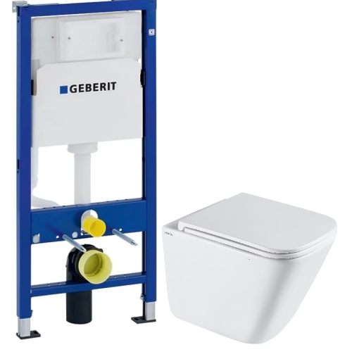 Інсталяція GEBERIT Duofix (458.103.00.1) з підвісним унітазом VENTA POST Tornado 3.0 (94361)