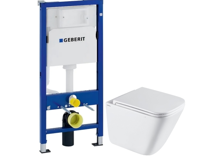 Інсталяція GEBERIT Duofix (458.103.00.1) з підвісним унітазом VENTA POST Tornado 3.0 (94361)