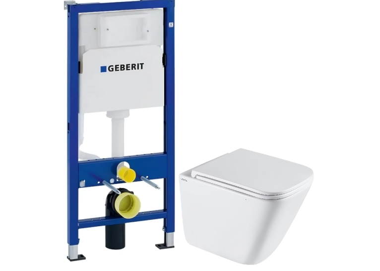 Інсталяція GEBERIT Duofix (458.103.00.1) з підвісним унітазом VENTA POST Tornado 3.0 (94361)