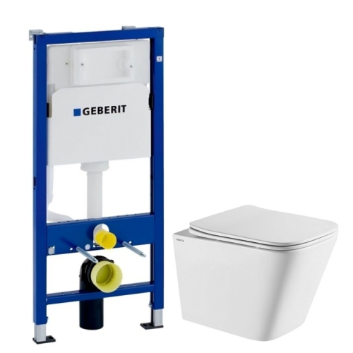 Інсталяція GEBERIT Duofix (458.103.00.1) з підвісним унітазом VENTA RETAN Tornado 3.0 (94363)