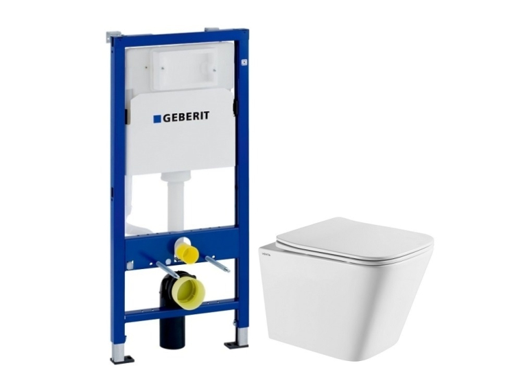 Інсталяція GEBERIT Duofix (458.103.00.1) з підвісним унітазом VENTA RETAN Tornado 3.0 (94363)