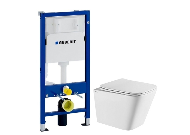 Інсталяція GEBERIT Duofix (458.103.00.1) з підвісним унітазом VENTA RETAN Tornado 3.0 (94363)