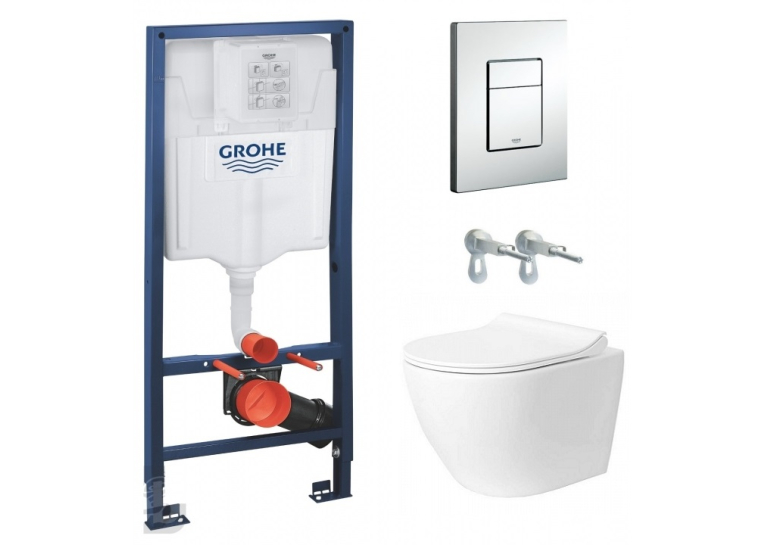 Комплект: Інсталяційна система Grohe Rapid SL 38772001 з  підвісним унітазом  VENTA URBAN  з cидінням  soft-close 97027 