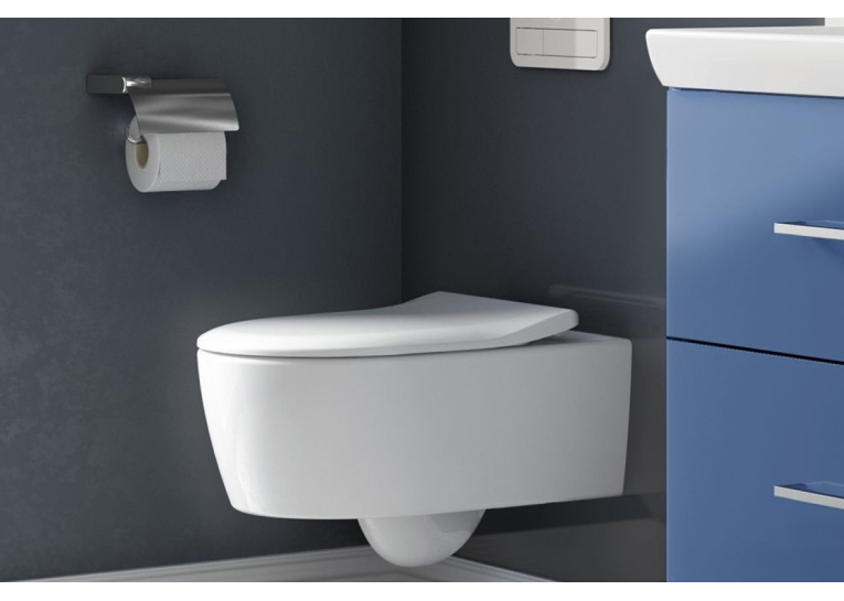 Унітаз підвісний Villeroy & Boch AVENTO Rimless 53 см + сидіння 9M87S101 (5656RSR1) Ceramic Plus