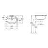 Умивальник VILLEROY & BOCH LOOP & FRIENDS 57х40 см, 51555001