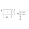 Умивальник VILLEROY & BOCH LOOP & FRIENDS 67х45 см, 61452001