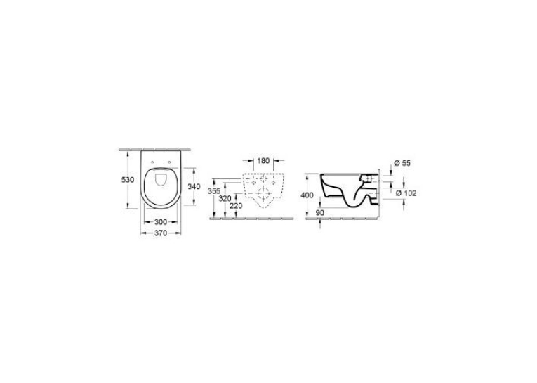  Унітаз підвісний Villeroy&Boch Avento 5656HR01 soft-closing