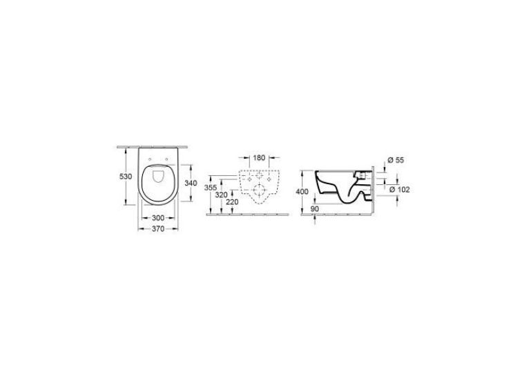  Унітаз підвісний Villeroy&Boch Avento 5656HR01 soft-closing