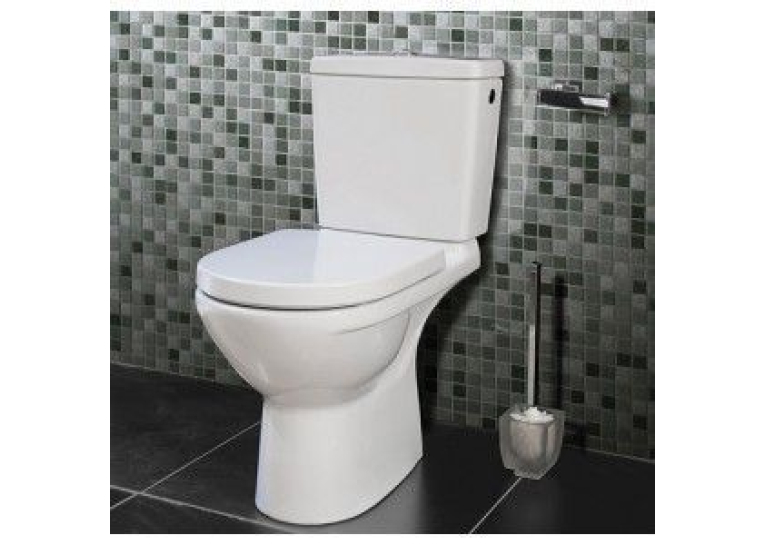 Унітаз для підлоги VILLEROY&BOCH O.Novo 5661T301 DUO з кришкою soft close 5661T301