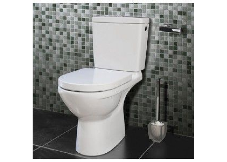 Унітаз для підлоги VILLEROY&BOCH O.Novo 5661T301 DUO з кришкою soft close 5661T301