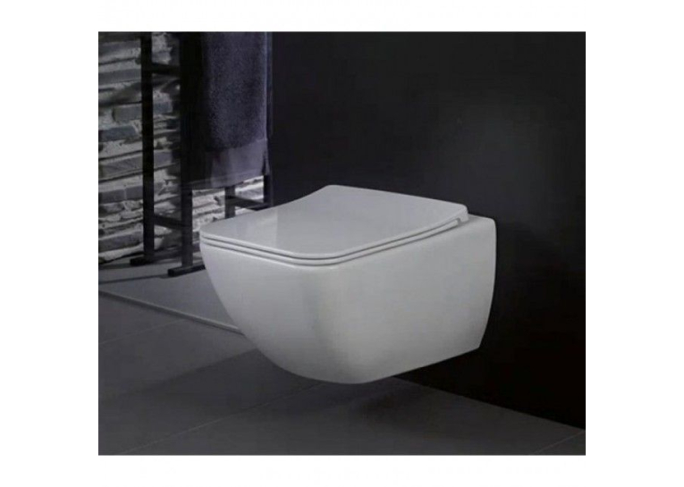  ᐉ Унітаз підвісний Villeroy & Boch VENTICELLO 4611R001 + Сидіння Villeroy & Boch VENTICELLO SlimSeat 9M79S101 ( 4611RS01 )