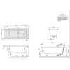 Ванна VILLEROY&BOCH O.NOVO 160*70 см BA160CAS2V-01