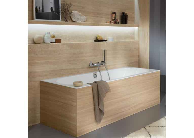 Ванна кварилова VILLEROY & BOCH Oberon 2.0 170x75см White Alpin UBQ170OBR2DV-01+ ніжки