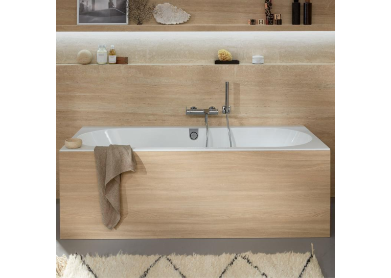 Ванна кварилова VILLEROY & BOCH Oberon 2.0 170x75см White Alpin UBQ170OBR2DV-01+ ніжки