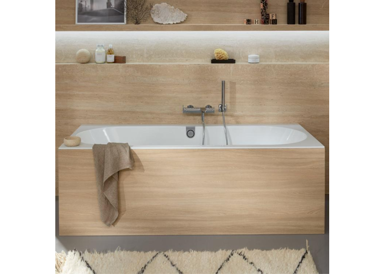 Ванна кварилова VILLEROY & BOCH Oberon 2.0 170x75см White Alpin UBQ170OBR2DV-01+ ніжки