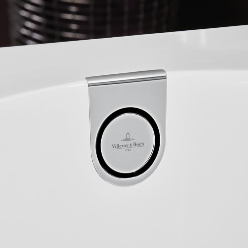 Ванна кварилова VILLEROY & BOCH Oberon 2.0 180x80см White  з сіфоном UBQ181OBR2DV-01+ ніжки