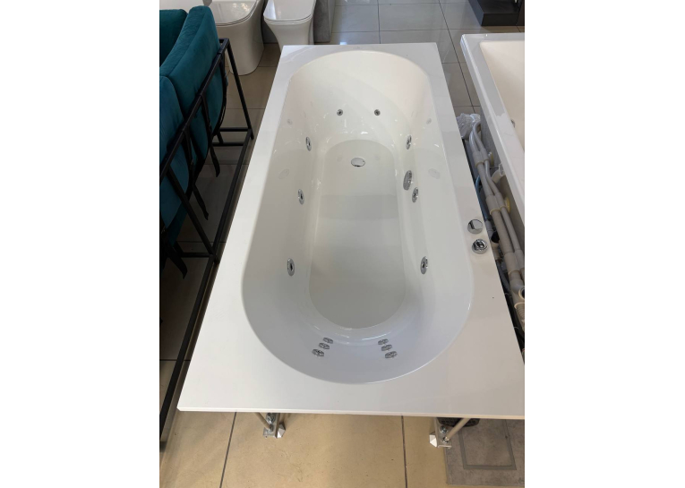 Ванна гідромасажна кварилова прямокутна VILLEROY & BOCH Oberon 170х75 см (UBQ170OBE2V-01Gidro)