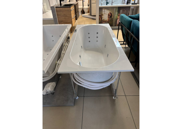 Ванна гідромасажна кварилова прямокутна VILLEROY & BOCH Oberon 170х75 см (UBQ170OBE2V-01Gidro)