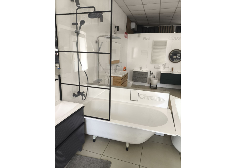 Ванная квариловая прямоугольная VILLEROY & BOCH Oberon 180x80см UBQ180OBE2V-01 + ножки U99740000 (выставочный образец)