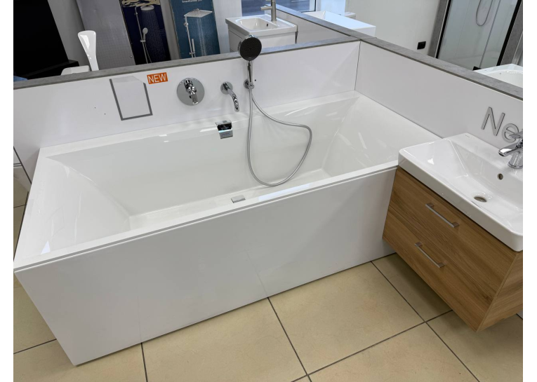 Ванна VILLEROY&BOCH SQUARO EDGE 12 190x90см (ніжки+комплект злив/перелив+каркас+передня панель) UBQ190SQE2DV-01 (виставковий зразок)