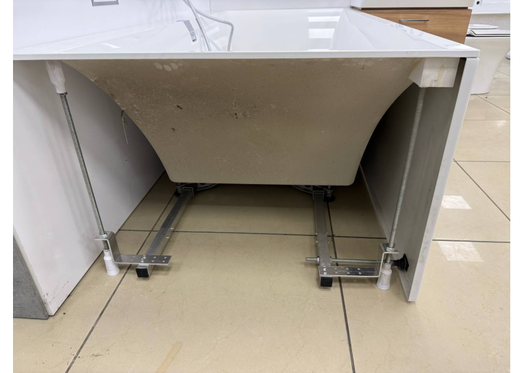 Ванна VILLEROY&BOCH SQUARO EDGE 12 190x90см (ніжки+комплект злив/перелив+каркас+передня панель) UBQ190SQE2DV-01 (виставковий зразок)