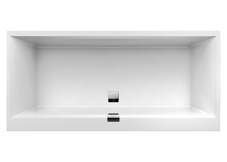 Ванна кварилова прямокутна VILLEROY&BOCH SQUARO EDGE 12 180*80см з ножками та зливом-переливом UBQ180SQE2DV-01 (Знижена в ціні позиція)