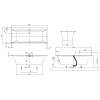Ванна кварилова прямокутна VILLEROY&BOCH SQUARO EDGE 12 170*75 см UBQ170SQE2DV-01