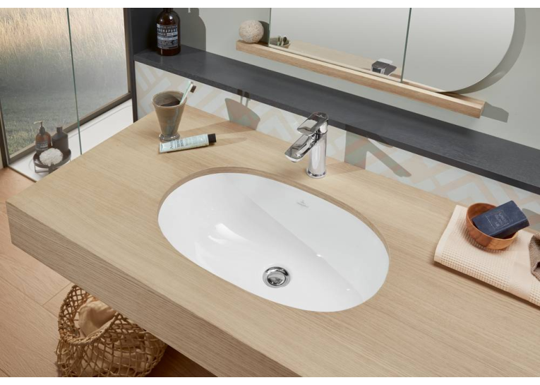 Раковина вбудована під стільницю Villeroy & Boch O.Novo 60х35 см, білий альпійський 41626001
