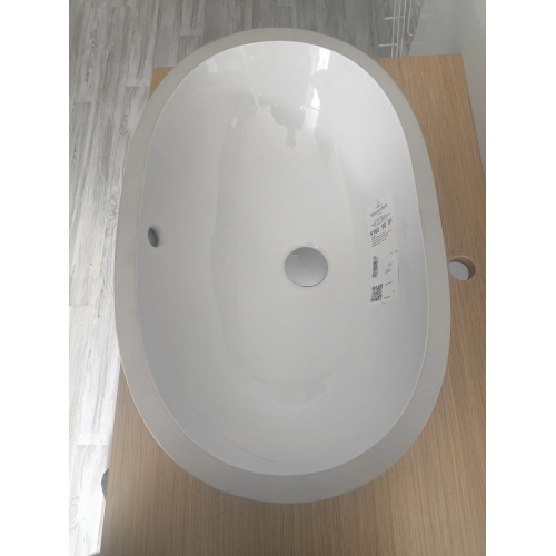 Умивальник овальний врізний під стільницю Villeroy & Boch O.Novo 58х37 см, білий альпійський (41625001) (Невелике пошкодження)