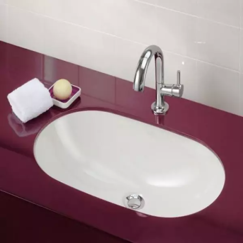Умивальник овальний врізний під стільницю Villeroy & Boch O.Novo 58х37 см, білий альпійський (41625001)