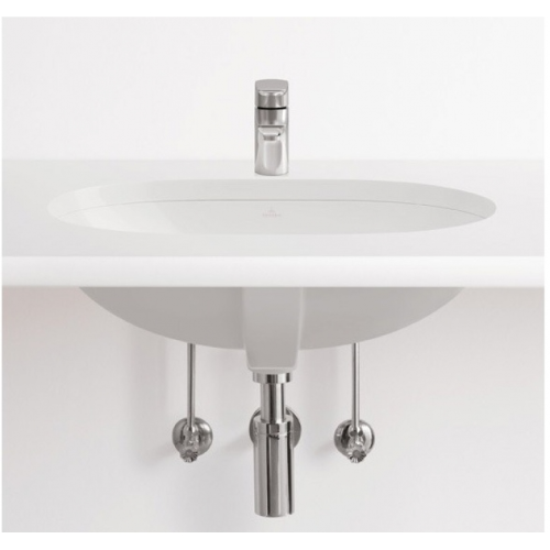 Раковина вбудована під стільницю Villeroy & Boch O.Novo 60х35 см, білий альпійський 41626001