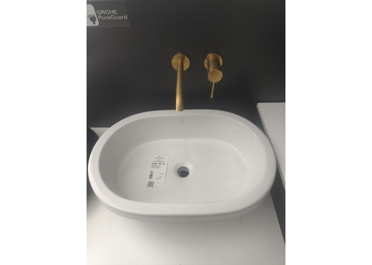 Умивальник овальний врізний в стільницю VILLEROY & BOCH ARCHITECTURA 61.5х41.5 см (41666001) (Сантехнічний недолив)