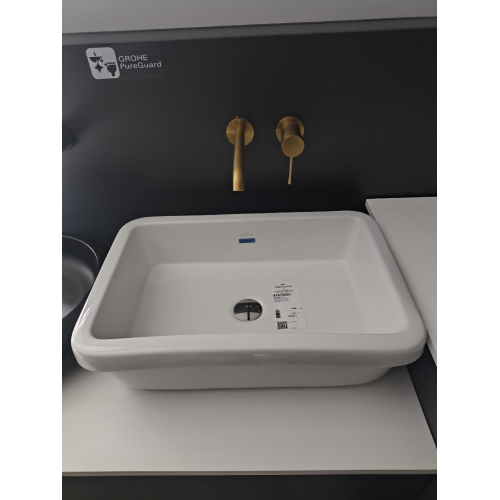 Умивальник врізний в стільницю прямокутний VILLEROY & BOCH ARCHITECTURA 61.5х41.5 см (41676001) (Пошкоджені борти)