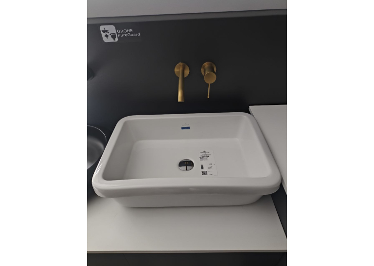 Умивальник врізний в стільницю прямокутний VILLEROY & BOCH ARCHITECTURA 61.5х41.5 см (41676001) (Пошкоджені борти)